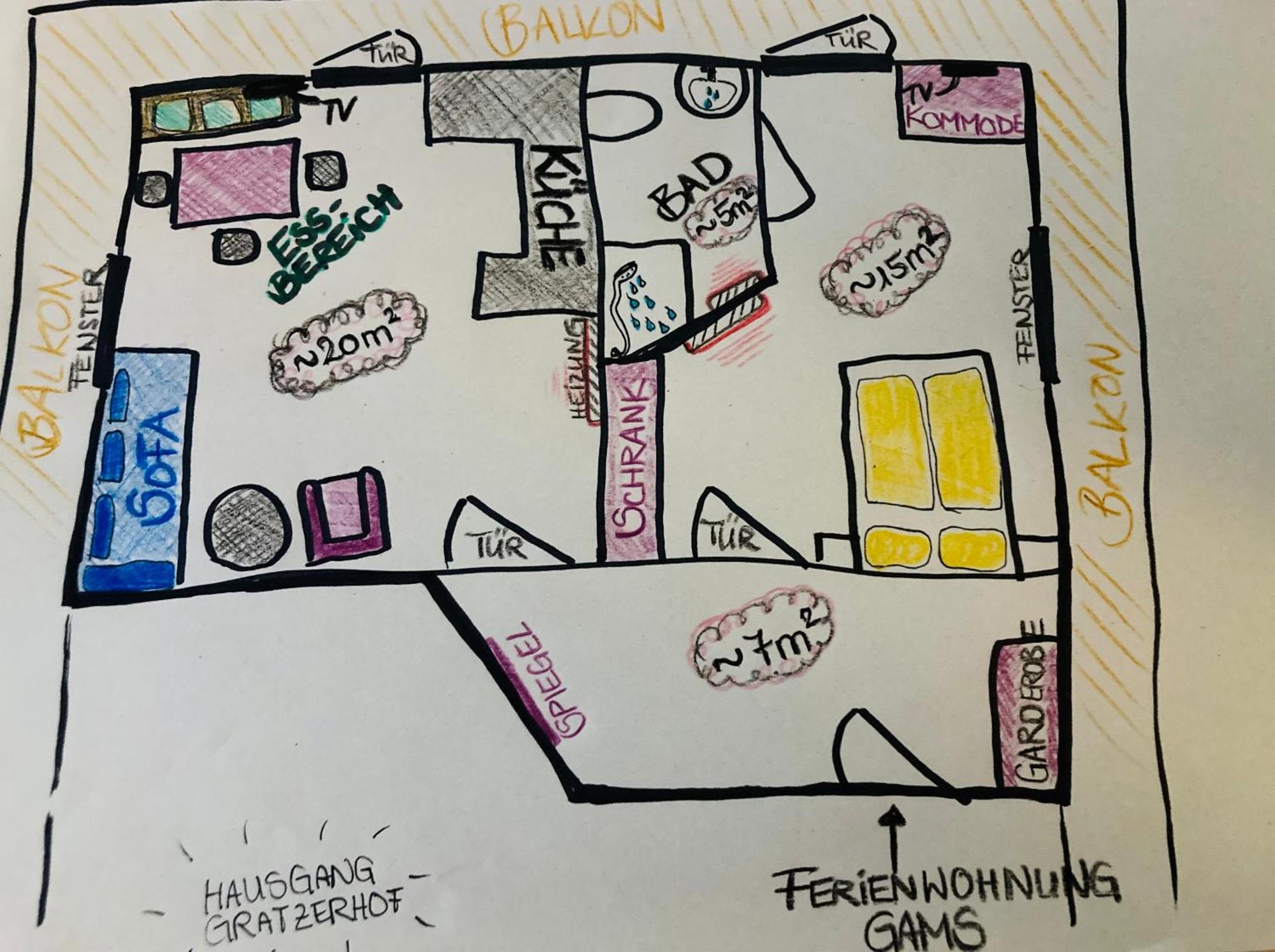 Ferienwohnung Gams Finkenberg Eksteriør bilde